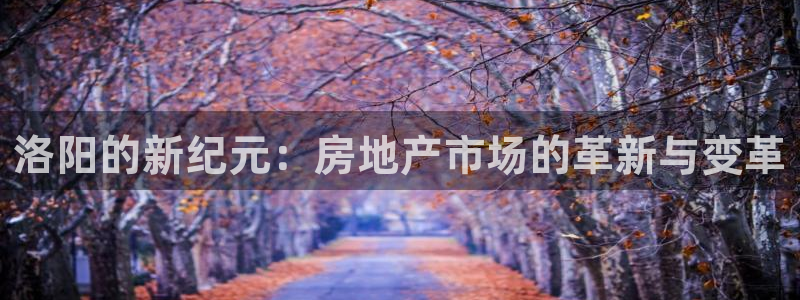 新宝5注册流程：洛阳的新纪元：房地产市场的革新与变革