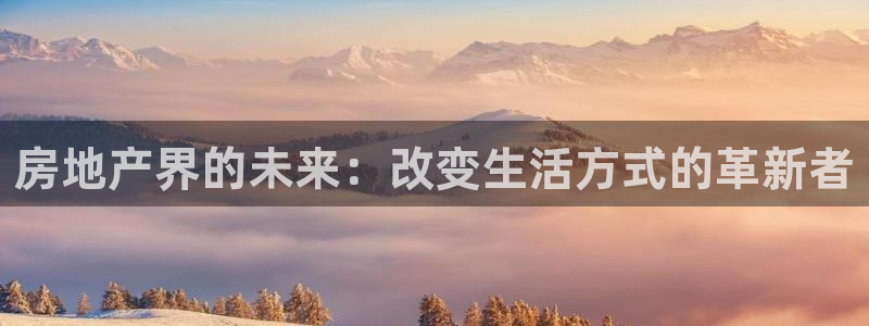 新宝5网：房地产界的未来：改变生活方式的革新者