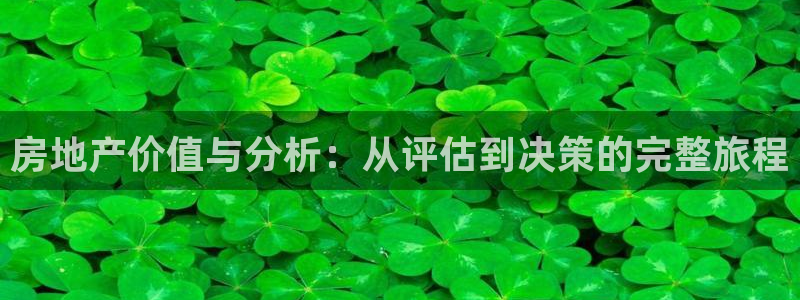 新宝5娱乐注：房地产价值与分析：从评估到决策的完整旅程