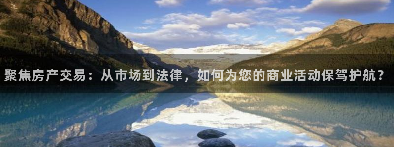新宝5娱乐如：聚焦房产交易：从市场到法律，如何为您的商业活动
