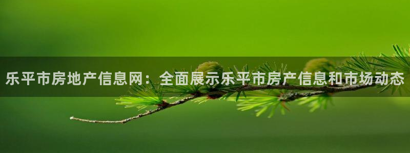 新宝5平台注册资金：乐平市房地产信息网：全面展示乐平市房产信