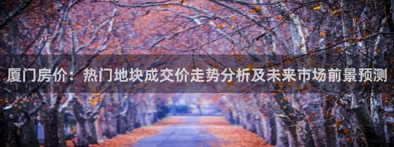 新宝奇迹GG5：厦门房价：热门地块成交价走势分析及未来市场前