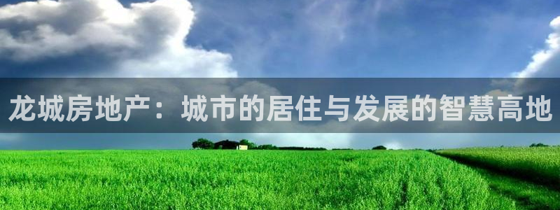 新宝5线路登录：龙城房地产：城市的居住与发展的智慧高地