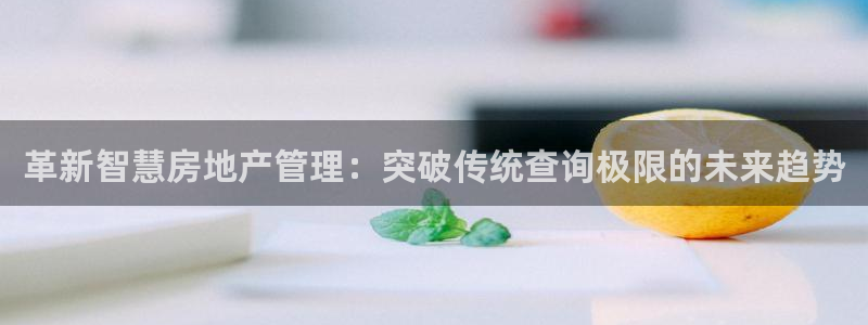 新宝5：革新智慧房地产管理：突破传统查询极限的未来趋势