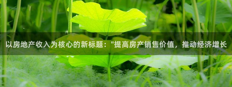 新宝5注册测速登录：以房地产收入为核心的新标题：\