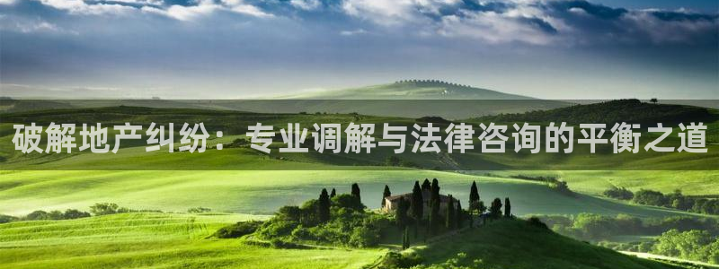 新宝5手机版：破解地产纠纷：专业调解与法律咨询的平衡之道